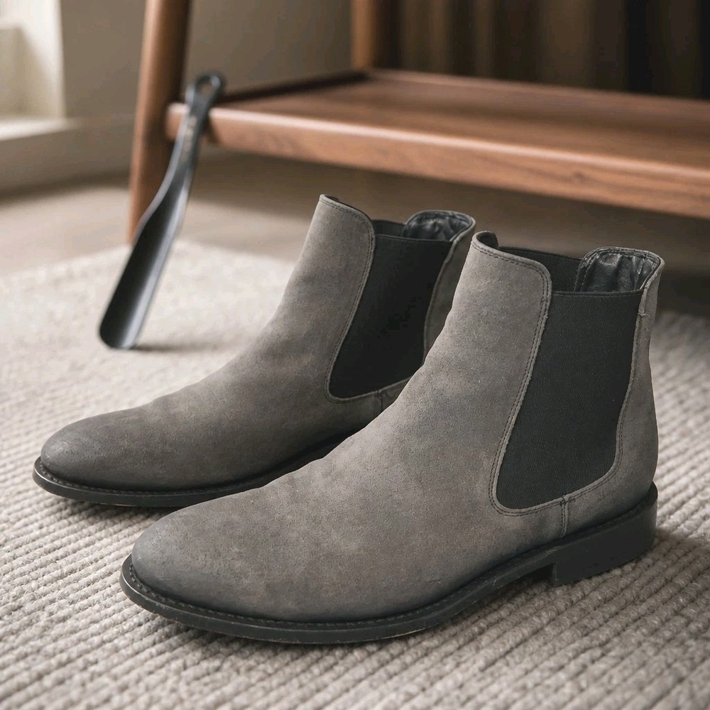 Thursday Boot Company Cavalier Chelsea Boots Shadow Grey Suede‎ Size 13